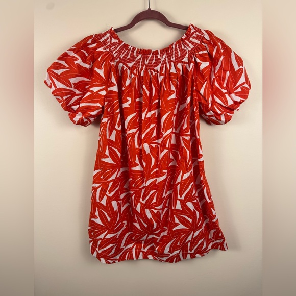 NWT WHIT TWO by Anthropologie Banana Leaf Off-Shoulder Dress - Picture 3 of 5